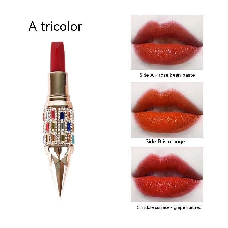 3-in-1 Matte Lipstick - Triple Color Moisturizing Lip Stick