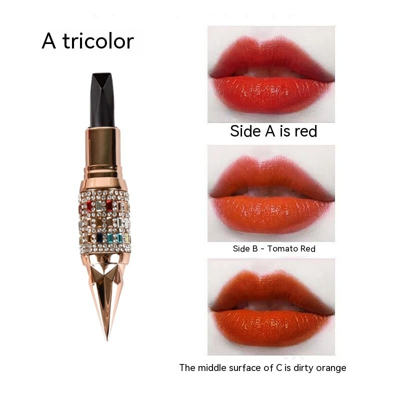 3-in-1 Matte Lipstick - Triple Color Moisturizing Lip Stick