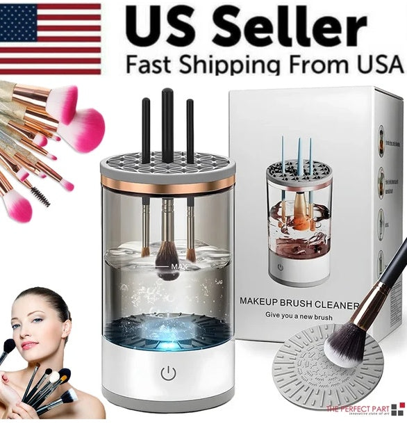 Automatic Electric Makeup Brush Cleaner - USB Powered Fast Cleaning & Drying Machine