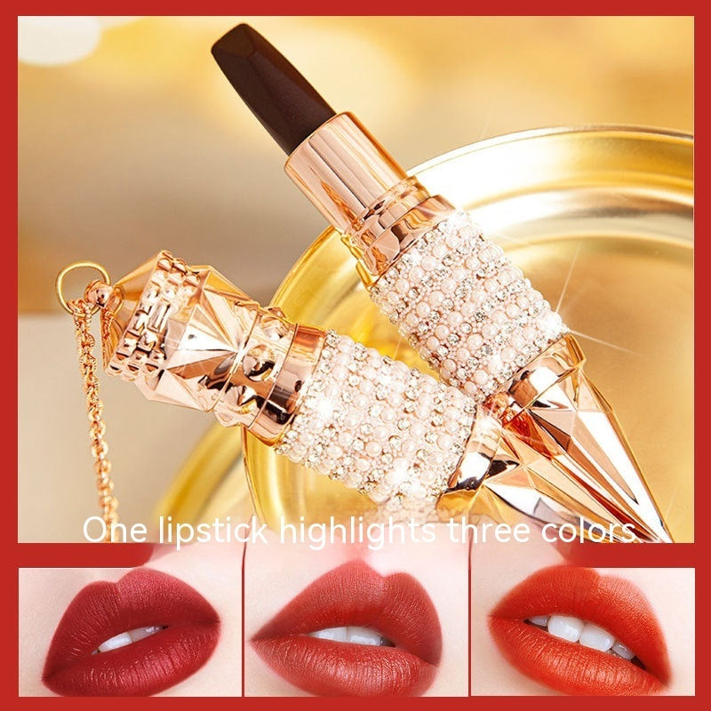 3-in-1 Matte Lipstick - Triple Color Moisturizing Lip Stick