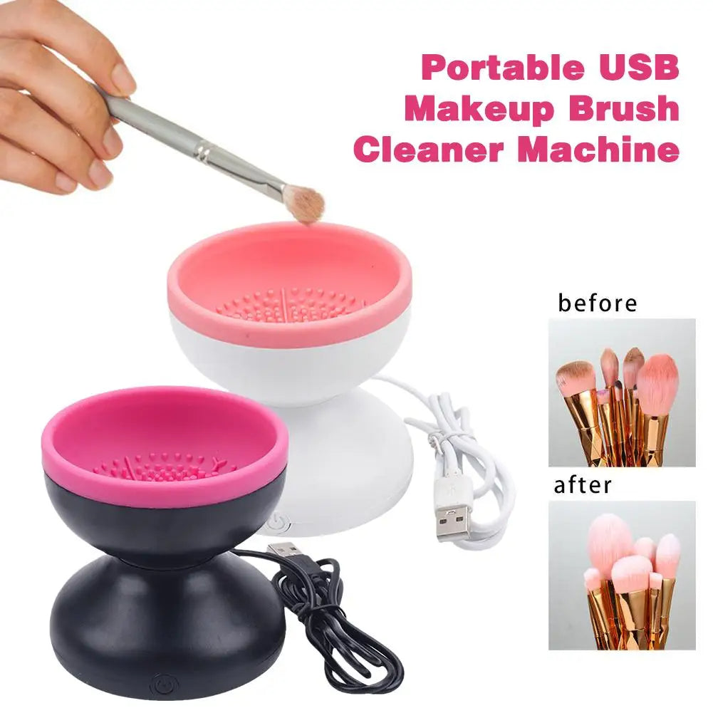 Electric Makeup Brush Cleaner - Automatic USB Rechargeable Cleaning Machine