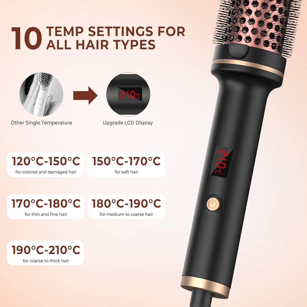 Hot-Air Brushes Thermal Brush 1.5 Inch Curling Iron Volumizing Brush