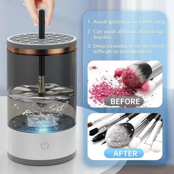 Automatic Electric Makeup Brush Cleaner - USB Powered Fast Cleaning & Drying Machine