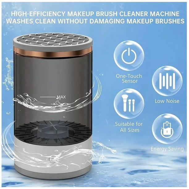 Automatic Electric Makeup Brush Cleaner - USB Powered Fast Cleaning & Drying Machine