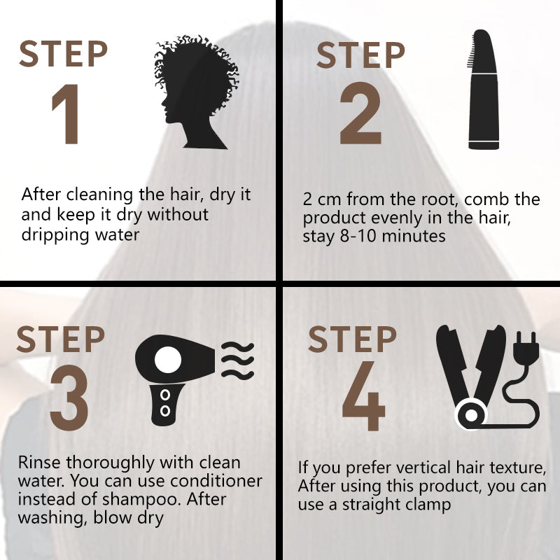 CAIGAIBAI Straightening Cream - Anti-Frizz Hair Styling Paste 200ml