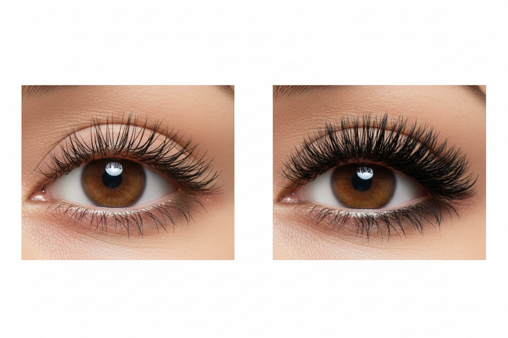 Before and After Lashes