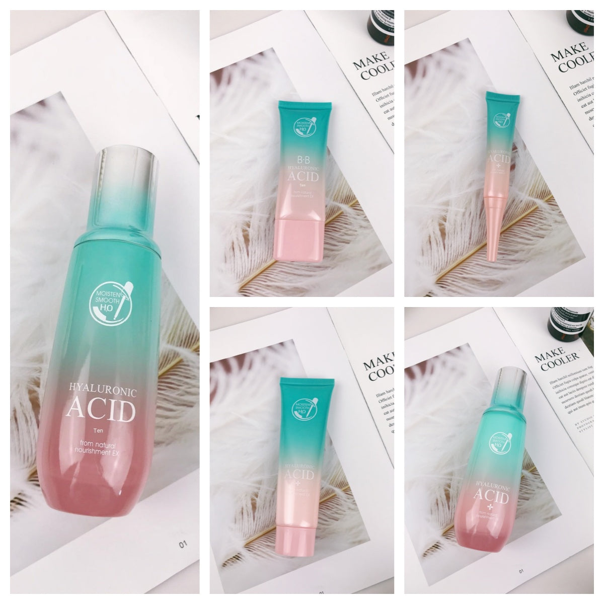 Hyaluronic Acid Skincare Set - Complete 5-Step Hydration Routine