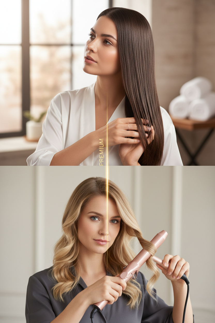 Two women hair care vertical